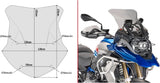Smoked Wind-Scree - Givi Compatible With Bmw R 1200 Gs Adventure (2016-2018)