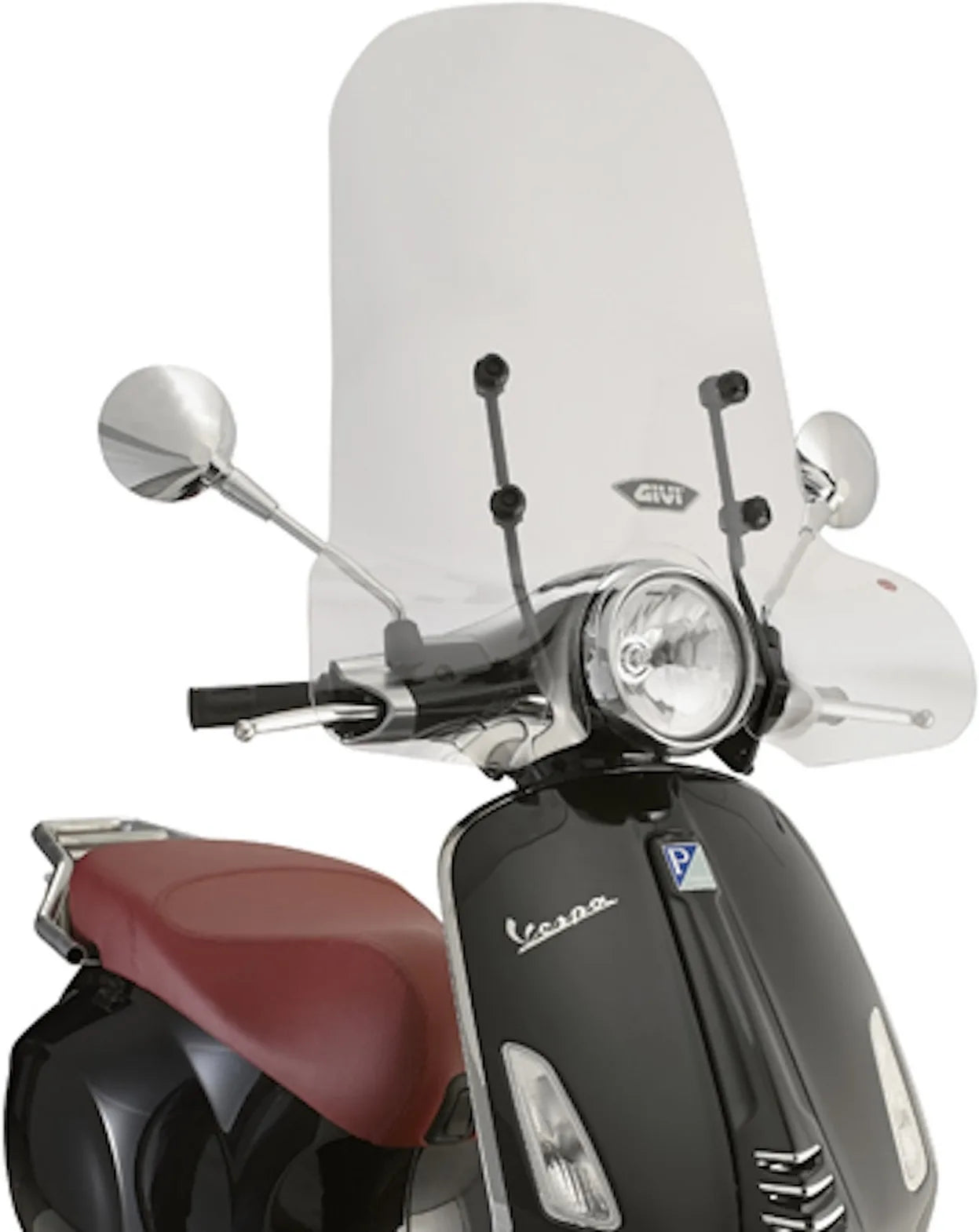 Transparent Wind-Screen - Givi Compatible With Piaggio Vespa Primavera 50 - 125 - 150 (2014-2024)