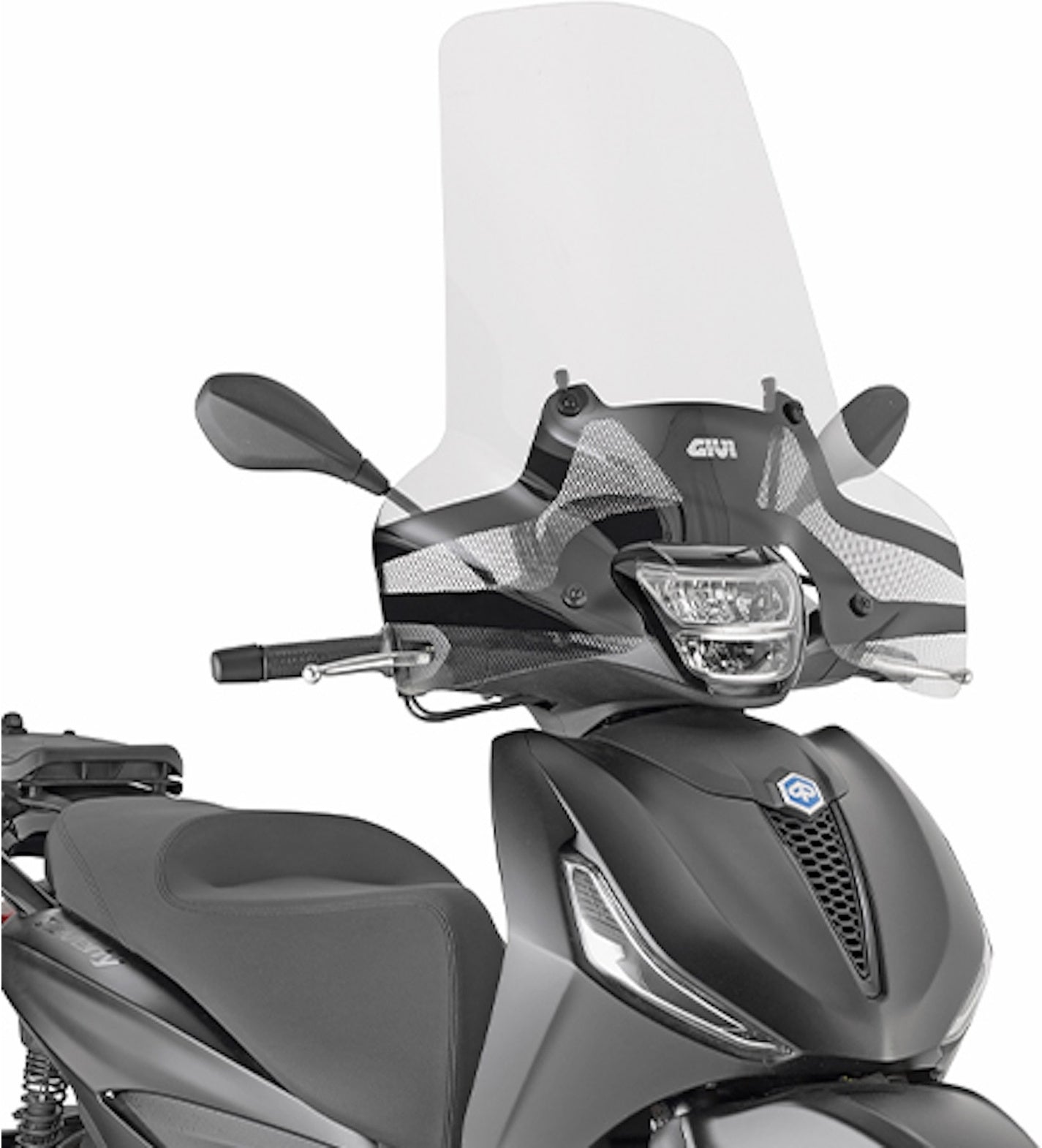 Transparent Wind-Screen - Givi Compatible With Piaggio Beverly 300 - 400 Hpe (2021-2024)