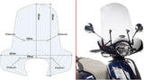 Transparent Wind-Screen - Givi Compatible With Kymco Like 50 - 125 - 150 (2017-2024)