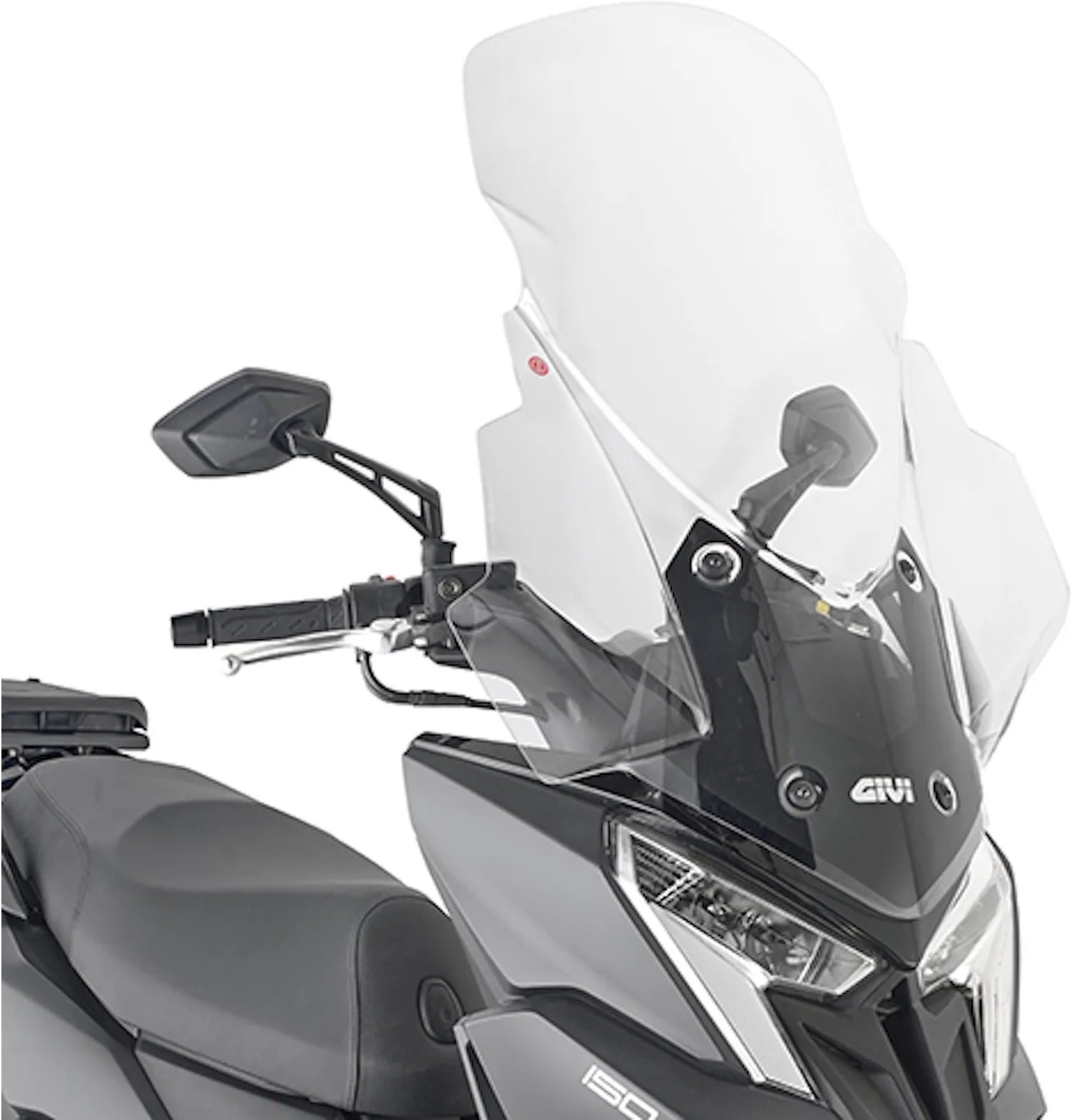 Transparent Wind-Screen - Givi Compatible With Kymco Dink 125 - 150 R Tunnel (2023-2024)
