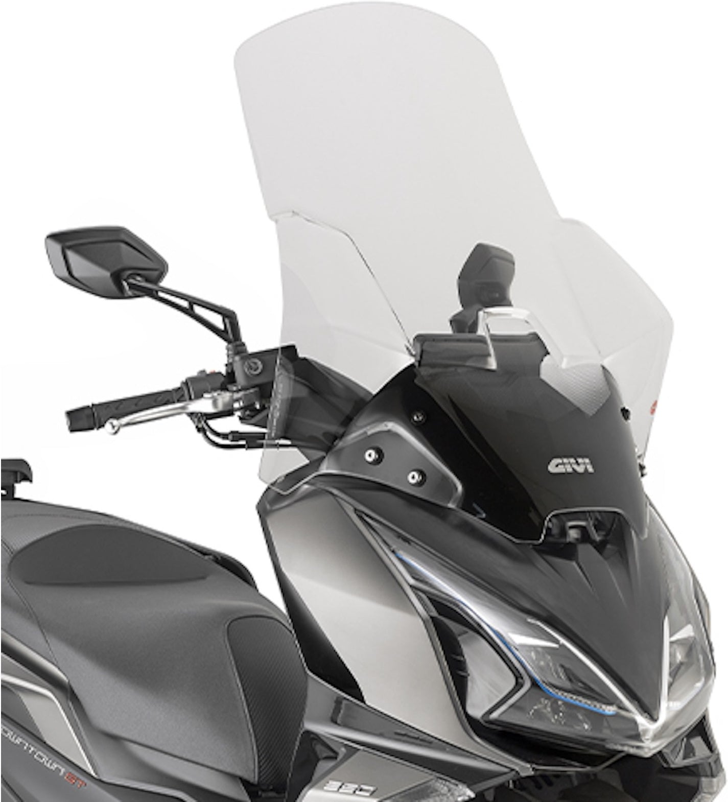 Transparent Wind-Screen - Givi Compatible With Kymco Downtown 350 Gt (2024)