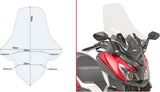 Transparent Wind-Screen - Givi Compatible With Sym Joymax 300 Z+ (2021-2024)