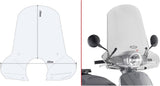 Transparent Wind-Screen - Givi Compatible With Sym Fiddle 125 (2020)