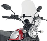 Transparent Wind-Screen - Givi Compatible With Ducati Scrambler 800 Icon (2015-2023)