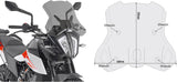 Smoked Wind-Scree - Givi Compatible With Ktm 390 Adventure (2020-2024)
