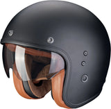 Urban Motorcycle Helmet Scorpion Exo Belfast Evo Ultra Tct Matt Black Luxe Size Xs