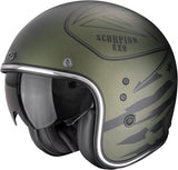 Urban Motorcycle Helmet Scorpion Exo Belfast Evo Ultra Tct Matt Green Dawg Size Xxl