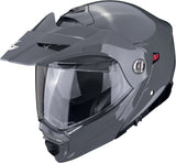 Full-Face Motorcycle Helmet Scorpion Exo Adx-2 Polycarbonate Cement Grey Solid Size L
