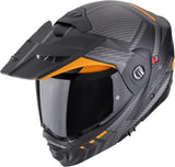 Full-Face Motorcycle Helmet Scorpion Exo Adx-2 Polycarbonate Matt Black Orange Lewis Size M