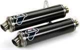 Exhaust Tip With Noise Certification Carbon - Termignoni Compatible With Ducati Monster S4R - S4Rs 45°