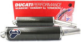 Dual Exhaust System Without Sound Certification Carbon - Termignoni Compatible With Ducati Supersport 900