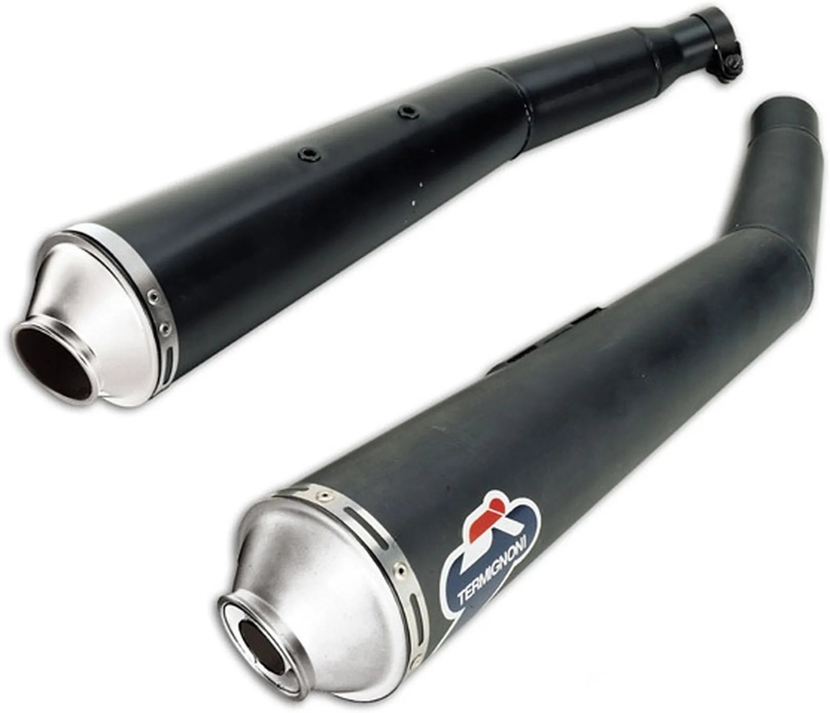 Dual Exhaust System Without Sound Certification Steel Black - Termignoni Compatible With Ducati Gt 1000