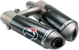 Dual Exhaust System With Sound Certification Carbon - Termignoni Compatible With Ducati Hypermotard 1100