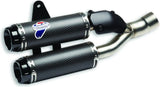 Dual Exhaust System Without Sound Certification Carbon - Termignoni Compatible With Ducati Monster 821 (2018)