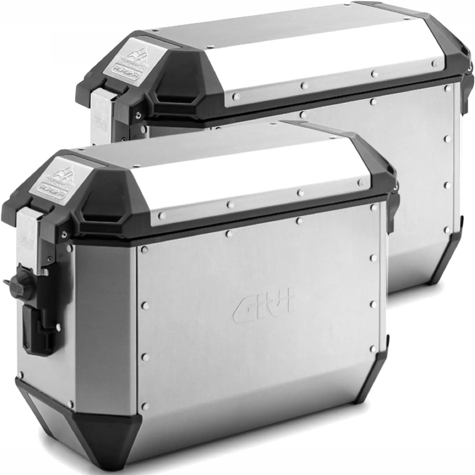 Monokey Trekker Alaska Aluminium Side Cases - 72 Lt Trekker Alaska Aluminium - Givi Compatible With Ktm 790 Adventure (2023-2025)