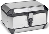 Monokey Trekker Alaska Aluminium Top Case - 56 Lt Trekker Alaska Aluminium - Givi Compatible With Suzuki Dl 1000 V-Strom (2002-2011)