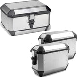 Trekker Alaska Aluminium Top Case + Side Cases - 128 Lt Trekker Alaska Aluminium - Givi Compatible With Honda X-Adv 750 (2021-2024)