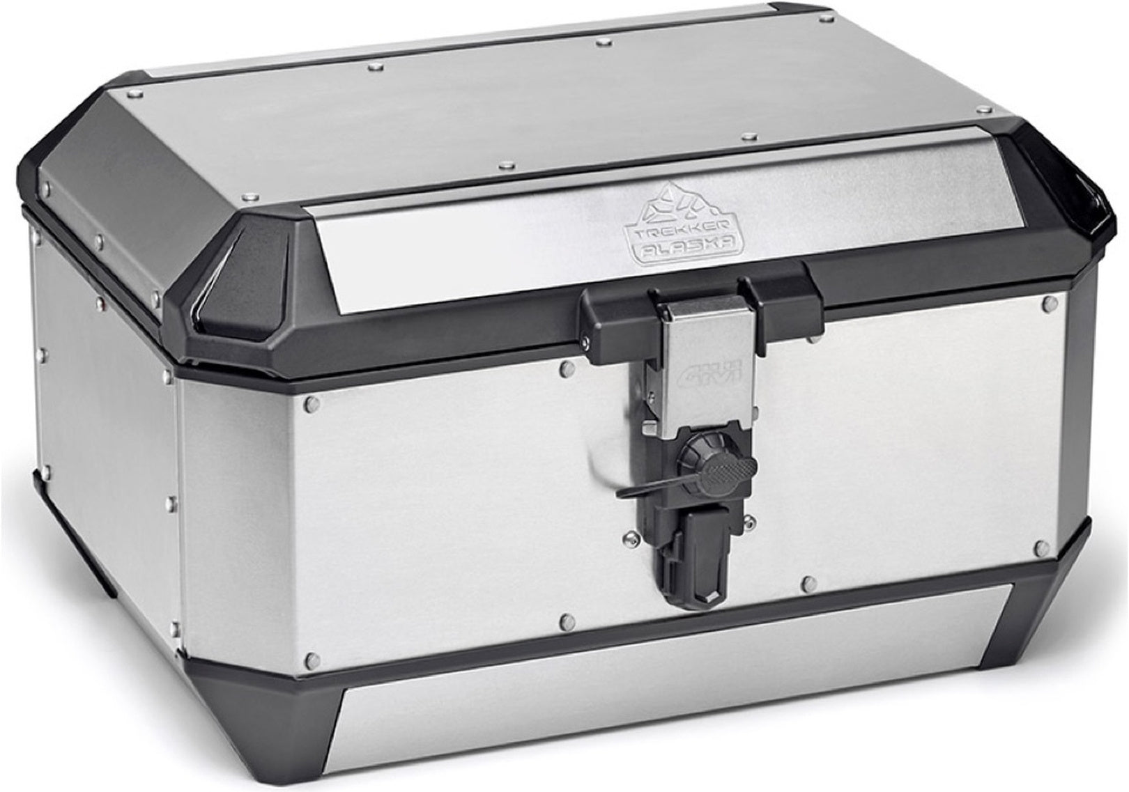Monokey Trekker Alaska Aluminium Top Case - 56 Lt Trekker Alaska Aluminium - Givi Compatible With Wottan Storm S 300 (2022-2024)