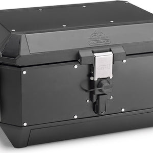 Monokey Trekker Alaska Black Aluminium Top Case - 56 Lt Trekker Alaska Aluminium - Givi Compatible With Ktm 790 Adventure R (2019-2020)