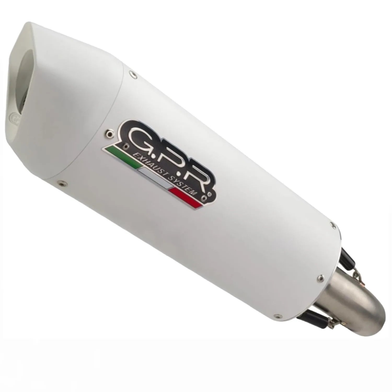 Exhaust Tip With Noise Certification Albus Evo4 White Aluminium - Gpr Compatible With Voge 500 Ds (2021-2024)