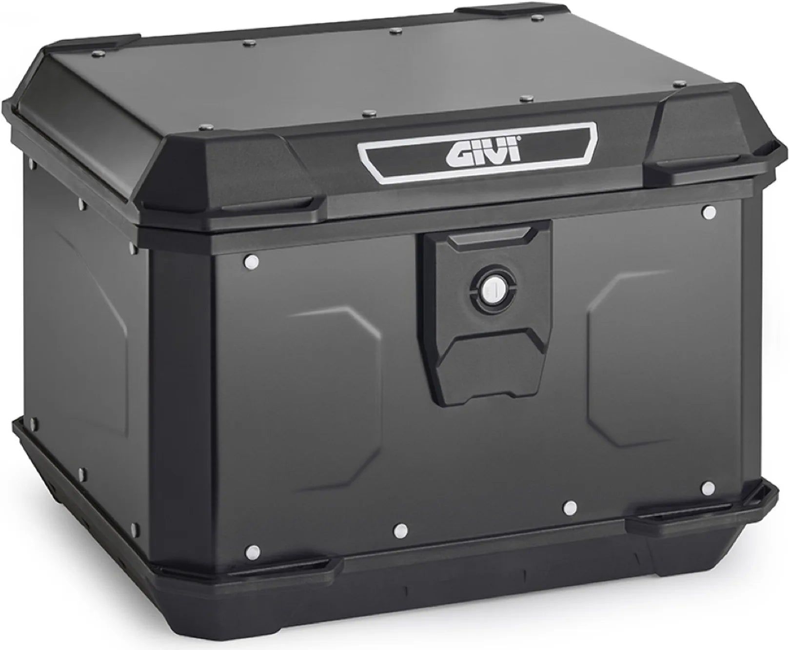 Monolock Alpina Black Aluminium Top Case - 44 Lt Alpina Aluminium - Givi Compatible With Ktm 200 Duke (2011-2016)