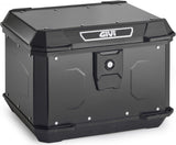Monolock Alpina Black Aluminium Top Case - 44 Lt Alpina Aluminium - Givi Compatible With Niu Nqi (2019-2024)