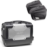 Top Case Kgr33 + Side-Cases K22N + Rapid Side-Case Holder - Kappa Moto Compatible With Honda Crf 1000 L Africa Twin Adventure Sports (2018-2019)