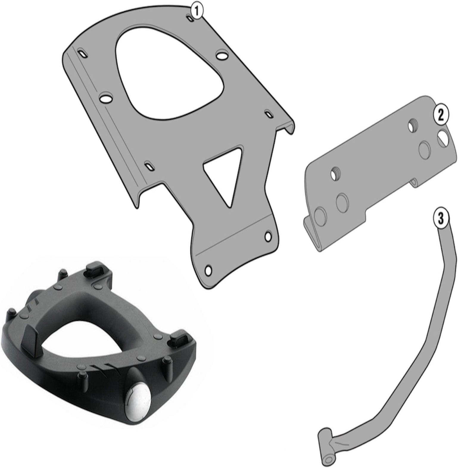 Rear-Rack Monolock - Kappa Moto Compatible With Kymco Ak 550 (2017-2022)