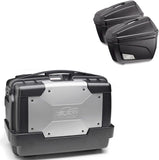 Top Case Kgr33 + Side-Cases K22N + Holder + Side-Case Holder - Kappa Moto Compatible With Suzuki 650 Burgman (2014-2020)