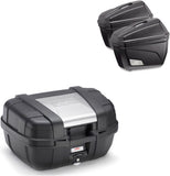 Top Case Kgr52 + Side-Cases K22N + Holder + Side-Case Holder - Kappa Moto Compatible With Suzuki 650 Burgman Executive (2014-2020)