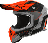 Off-Road Motorcycle Helmet Airoh Aviator Ace 2 - Av22S32 Composite Carbon Matte Orange Shield Size Xs