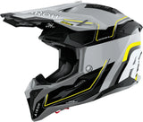 Off-Road Motorcycle Helmet Airoh Aviator 3 - Av3L31 Hpc Carbon Gloss Yellow Leader Size Xl