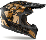Off-Road Motorcycle Helmet Airoh Aviator 3 - Av3Ltc17 Hpc Carbon Chrome Gloss Legend Size M