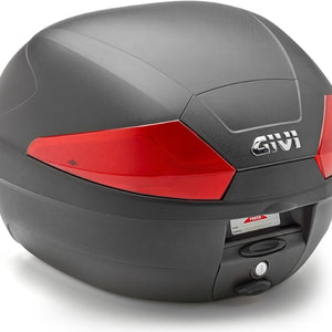 Monolock Black Top Case - 29 Lt Technopolymer - Givi Compatible With Piaggio Beverly Tourer 300 - 400 (2008-2010)