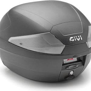 Monolock Black Tech Top Case - 29 Lt Technopolymer - Givi Compatible With Piaggio Beverly Tourer 300 - 400 (2008-2010)