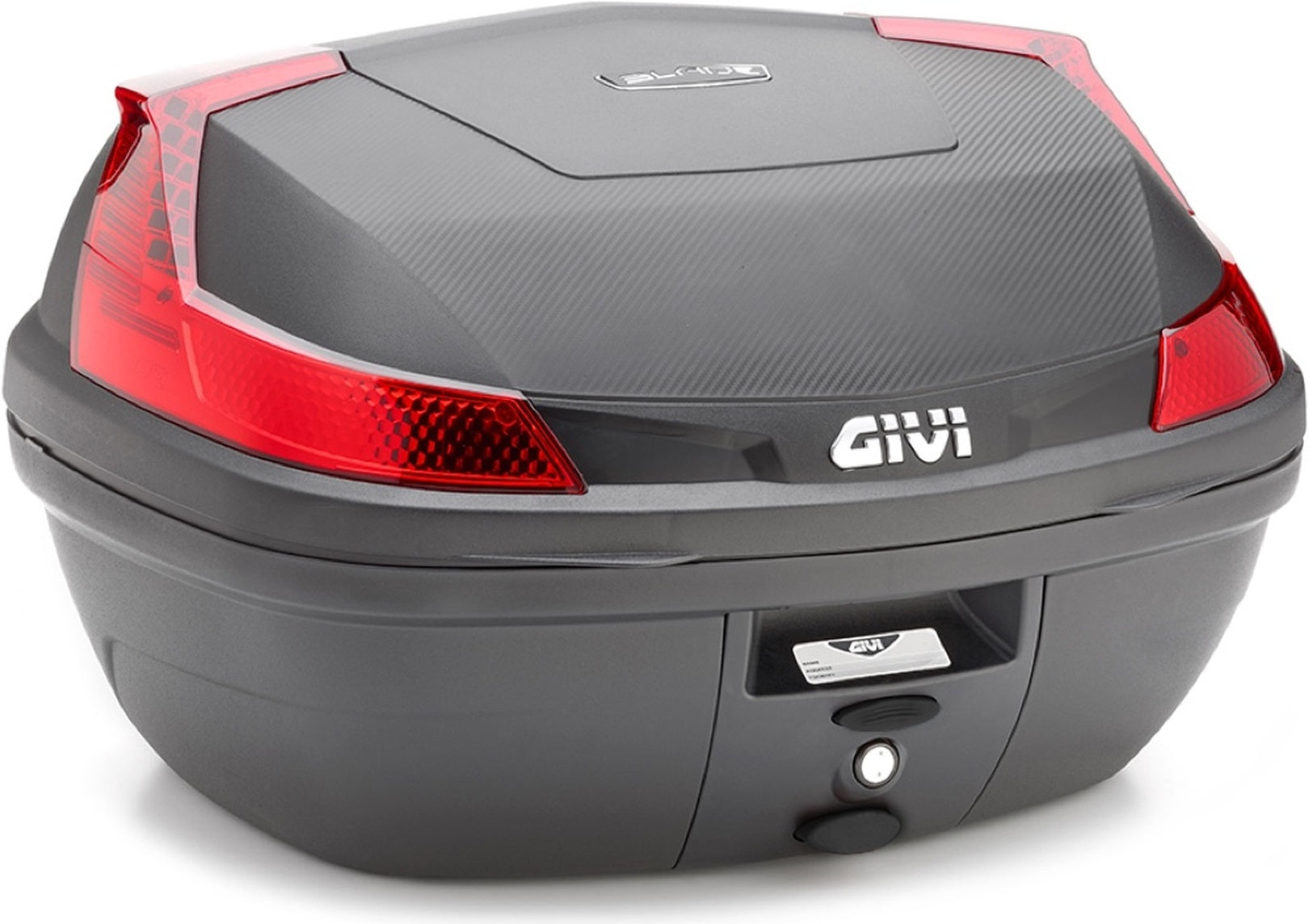 Monolock Blade Black Top Case - 47 Lt Blade Technopolymer - Givi Compatible With Piaggio Electric 1 E (2021-2024)