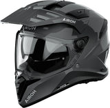 Dual Motorcycle Helmet Airoh Bandit - Ba99 Thermoplastic Hrt Dark Grey Gloss Color Size L