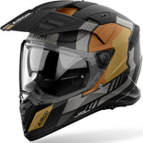 Dual Motorcycle Helmet Airoh Bandit - Bah35 Thermoplastic Hrt Matte Gold Horn Size Xxxl