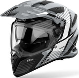 Dual Motorcycle Helmet Airoh Bandit - Bas16 Thermoplastic Hrt Gloss Grey Spicy Size Xxl