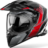 Dual Motorcycle Helmet Airoh Bandit - Bas55 Thermoplastic Hrt Gloss Red Spicy Size Xxl