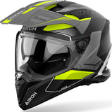 Dual Motorcycle Helmet Airoh Bandit - Bat31 Thermoplastic Hrt Matte Yellow Tune Size Xs
