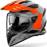 Dual Motorcycle Helmet Airoh Bandit - Bat32 Thermoplastic Hrt Gloss Orange Tune Size S