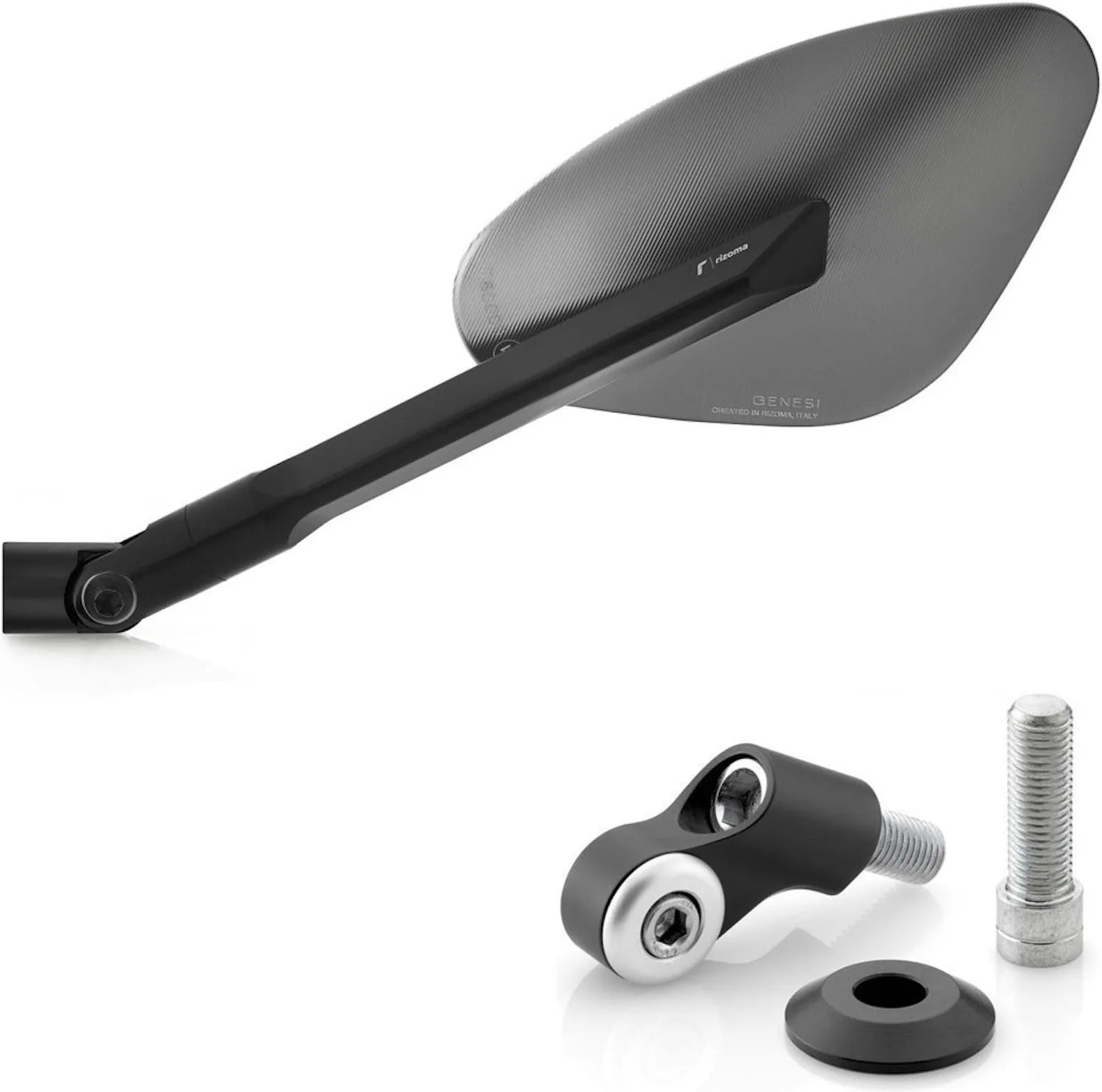 Mirror Side Mount Left Genesi - Rizoma Compatible With Ducati Multistrada 1260 Pikes Peak (2019-2020)