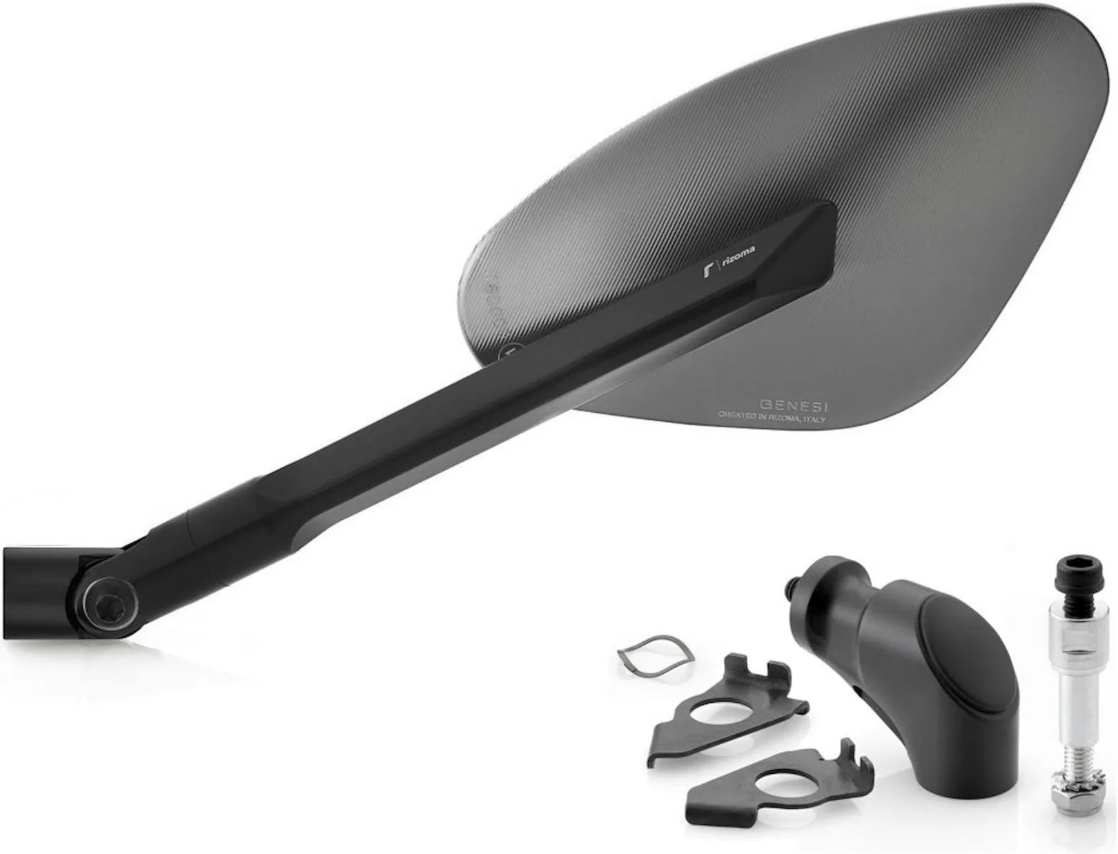 Mirror Side Mount Left Genesi - Rizoma Compatible With Yamaha T-Max 500 (2008-2011)