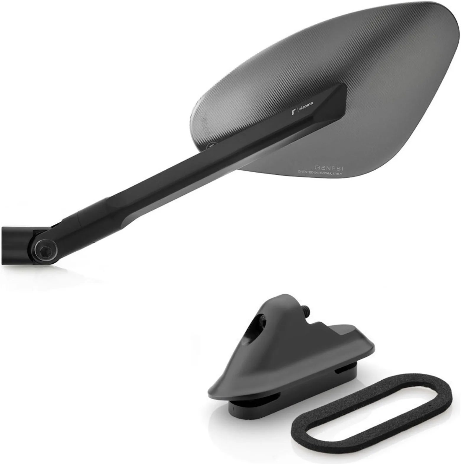 Fairing Mirror Side Mount Left Genesi - Rizoma Compatible With Yamaha T-Max 500 (2008-2011)