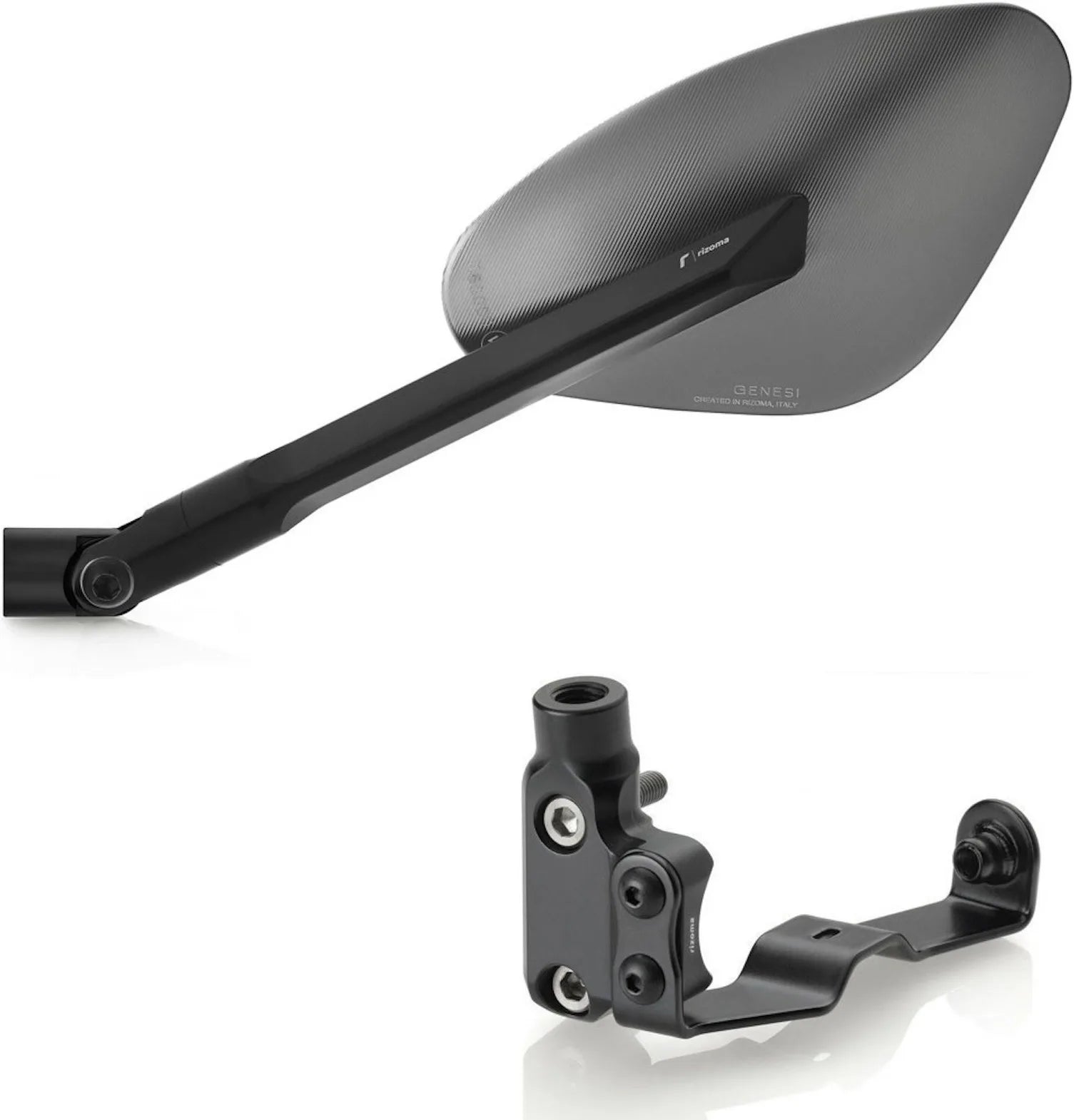Mirror Side Mount Left Genesi - Rizoma Compatible With Mv Agusta Rivale 800 Eas (2013-2019)