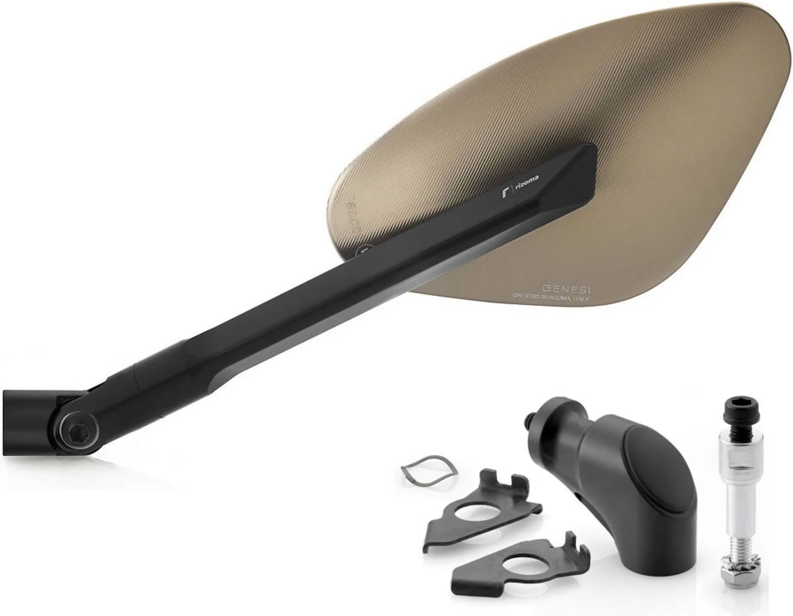 Mirror Side Mount Left Genesi - Rizoma Compatible With Yamaha T-Max 500 (2008-2011)