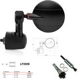 Mirror End Mount Left Universal Ø22(13>20) Spy-R Ø57 - Rizoma Compatible With Yamaha