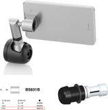 Mirror End Mount Left Universal Ø24,5(21>23) Quantum End - Rizoma Compatible With Honda